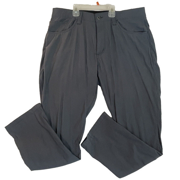 Eddie Bauer Mens 36x31 Nylon Pants Gray Hiking Camping Nylon Stretch Outdoors - Picture 1 of 13